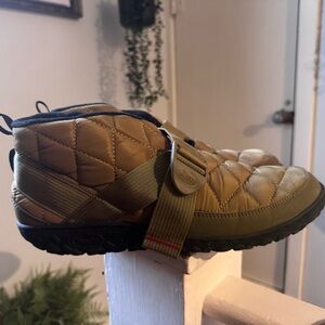 Chaco Kids Quilted Brown Slippers